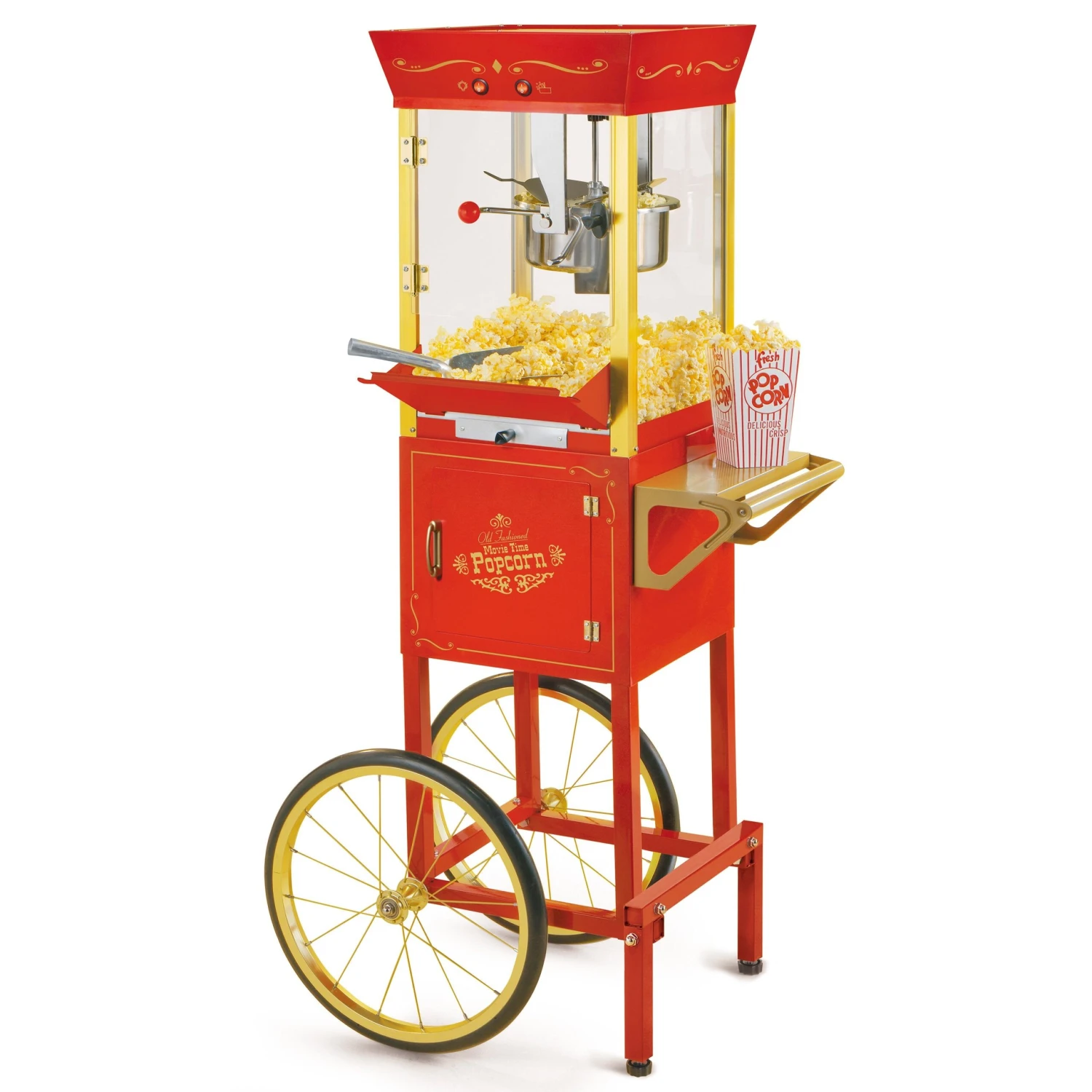 Vintage Professional Popcorn Cart - NEW 8-Ounce Kettle - 53 Inches Tall 1 Vintage Professional Popcorn Cart - NEW 8-Ounce Kettle - 53 Inches Tall