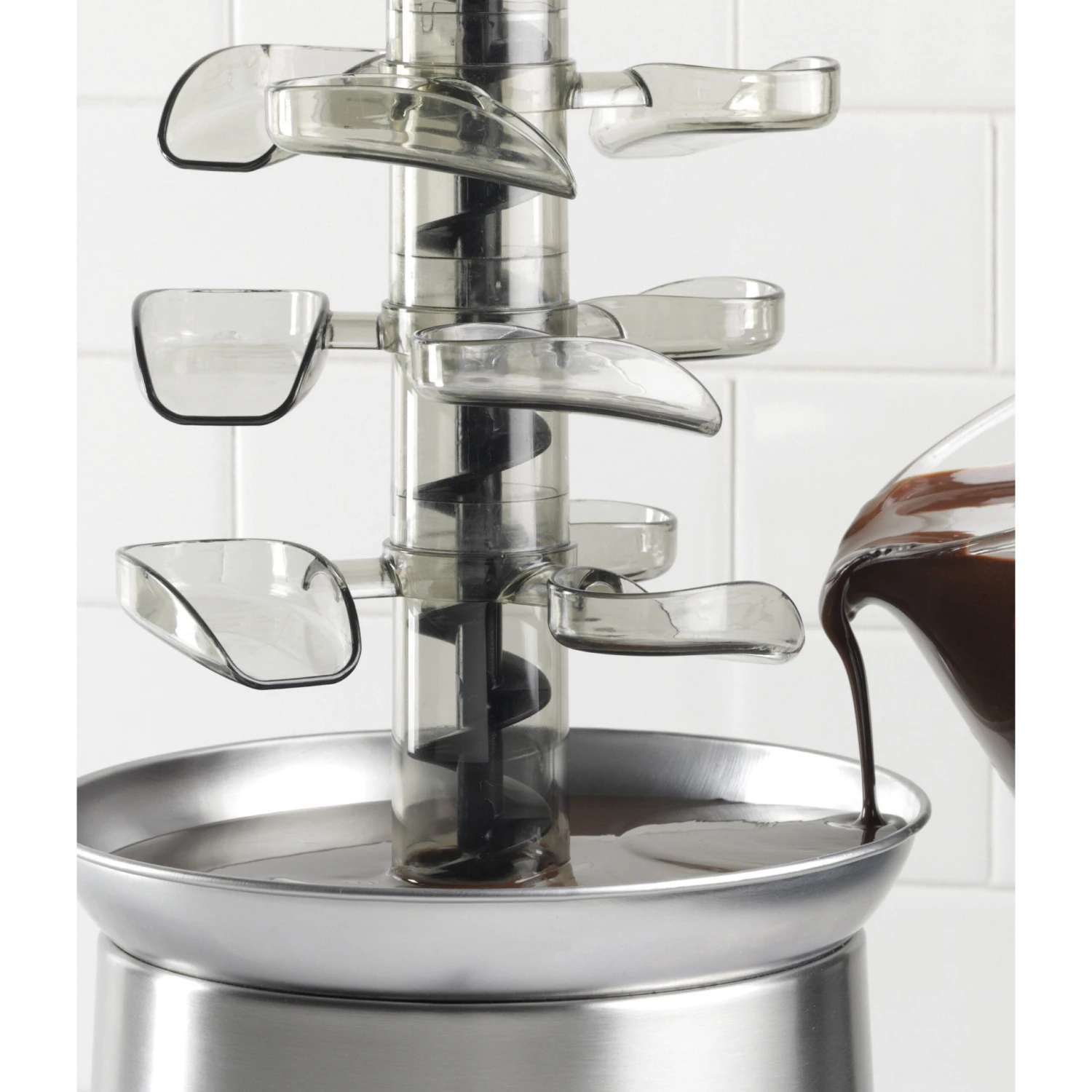 2-Pound Stainless Steel Cascading Fondue Fountain 6 2-Pound Stainless Steel Cascading Fondue Fountain - Image 6
