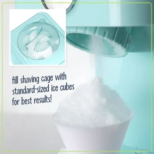 Classic Retro Single Countertop Snow Cone Maker -Nostalgia Food CLSC1AQ feature 03 scaled