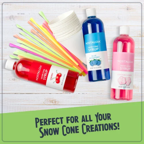 Classic Retro Single Countertop Snow Cone Maker -Nostalgia Food CLSC1AQ feature 05 scaled