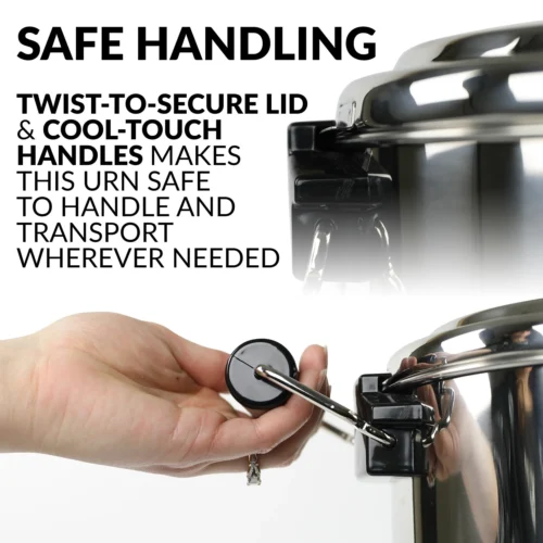 HomeCraft™ Quick-Brewing 1000-Watt Automatic 45-Cup Coffee Urn, Stainless Steel -Nostalgia Food CUDS45SS feature 05 scaled