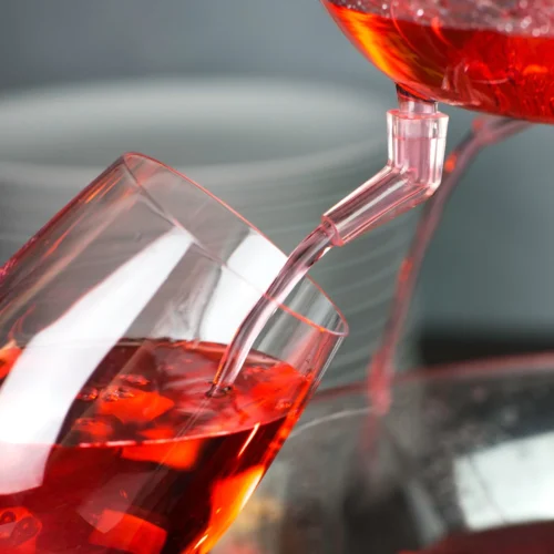 Retro 3-Tier Lighted Party Fountain -Nostalgia Food DBF15WT 02 pourcup scaled