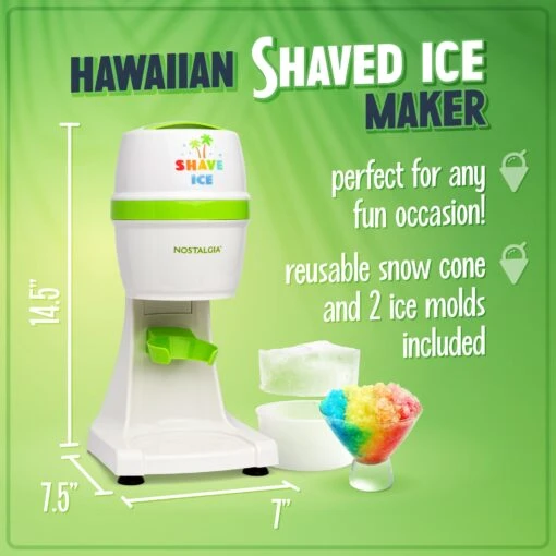 Electric Shave Ice & Snow Cone Maker -Nostalgia Food ESHVICE2HSI 01 main