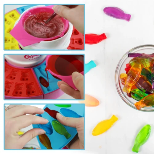 Electric Giant Gummy Candy Maker -Nostalgia Food GCM600 02 steps scaled