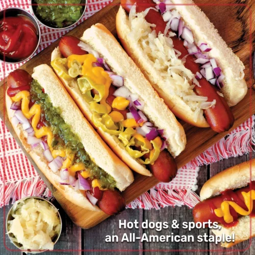 Nostalgia Game Day Hot Dog Steamer And Bun Warmer -Nostalgia Food GDHDS206RDSL 04 hotdogsandsports scaled