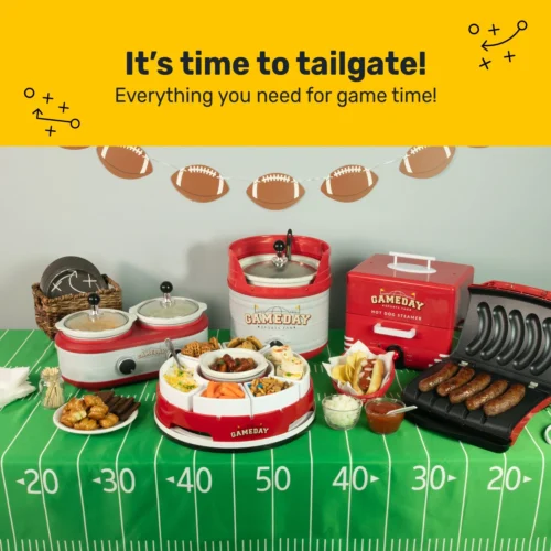 Game Day Kickin’ Keg Cooker -Nostalgia Food GDKK4RDSL GameDay group06 scaled