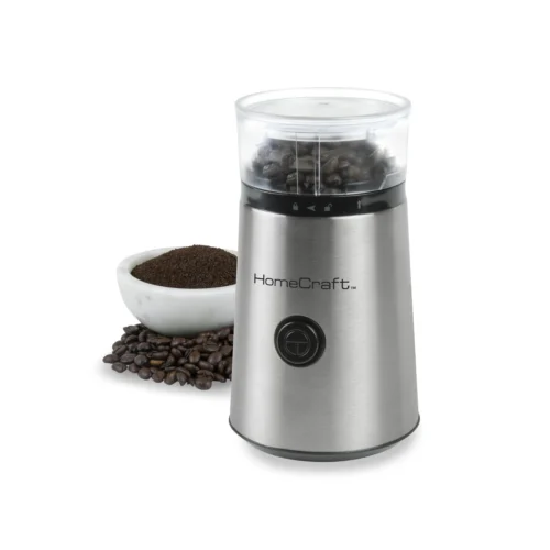 HomeCraft Stainless Steel Coffee Grinder -Nostalgia Food HCCG1SS 01 scaled