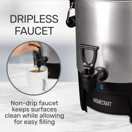 Homecraft Aluminum 45-Cup Coffee Urn -Nostalgia Food HCCU45AL 02 nondrip scaled