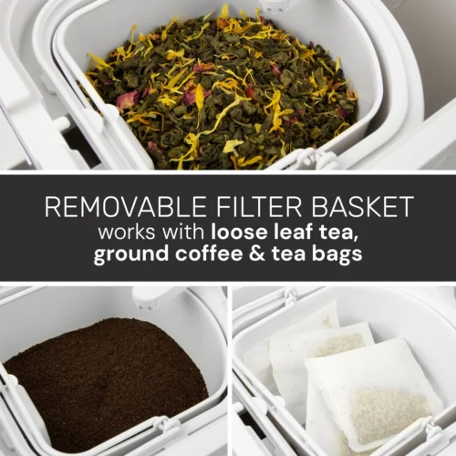 HomeCraft 3-Quart White Café' Ice Tea And Iced Coffee Brewing System -Nostalgia Food HCIT3WS6A feature 02 scaled