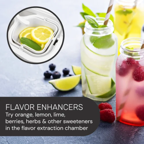 HomeCraft 3-Quart White Café' Ice Tea And Iced Coffee Brewing System -Nostalgia Food HCIT3WS6A feature 07 scaled