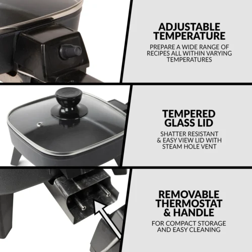 HomeCraft 7-Inch Electric Non-Stick Skillet -Nostalgia Food HCSK7BK feature 02 scaled