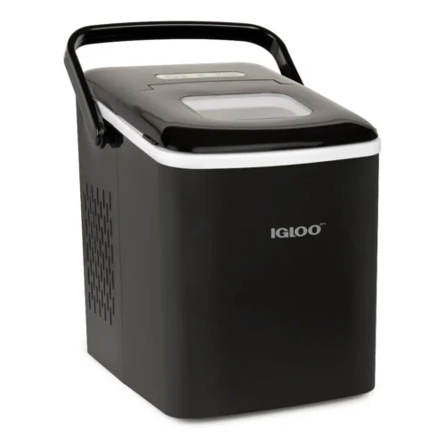 IGLOO® 26-Pound Automatic Self-Cleaning Portable Countertop Ice Maker Machine With Handle, Black