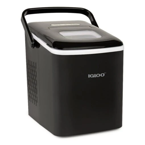 IGLOO® 26-Pound Automatic Self-Cleaning Portable Countertop Ice Maker Machine With Handle, Black