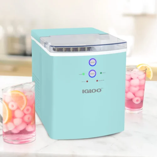 Igloo 33-Pound Automatic Portable Countertop Ice Maker Machine, Aqua