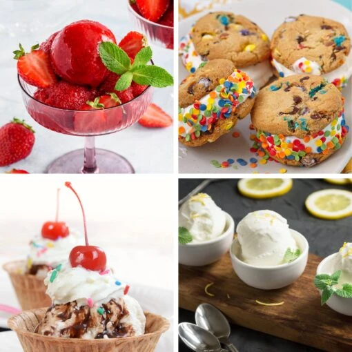 4-Quart Electric Ice Cream Maker -Nostalgia Food ICMP4RD Get Creative6