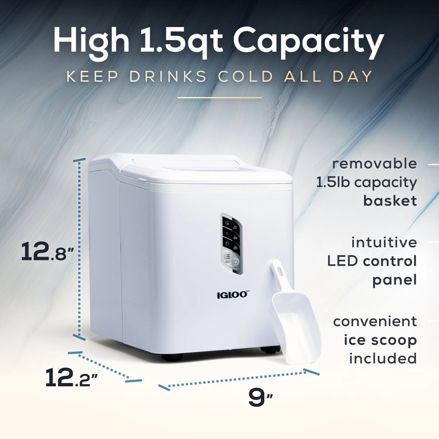 Igloo Automatic Self-Cleaning 26-Pound Ice Maker 3 Igloo Automatic Self-Cleaning 26-Pound Ice Maker - Image 3
