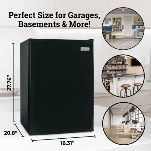 Igloo 2.6 Cu. Ft. Refrigerator W/ Freezer, Black -Nostalgia Food IRF26BK6A feature 04 scaled