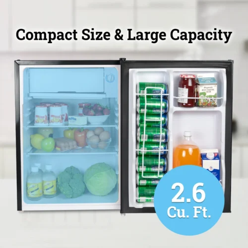 Igloo 2.6 Cu. Ft. Refrigerator W/ Freezer, Platinum -Nostalgia Food IRF26PL6A feature 03 scaled