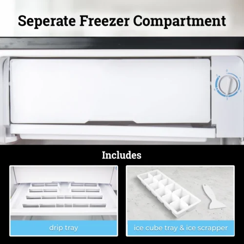 Igloo 2.6 Cu. Ft. Refrigerator W/ Freezer, Platinum -Nostalgia Food IRF26PL6A feature 05 scaled