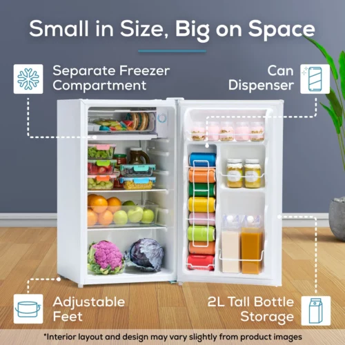 Igloo 3.2 Cu. Ft. Refrigerator W/ Freezer -Nostalgia Food IRF32WH6A 02 smallinsize scaled