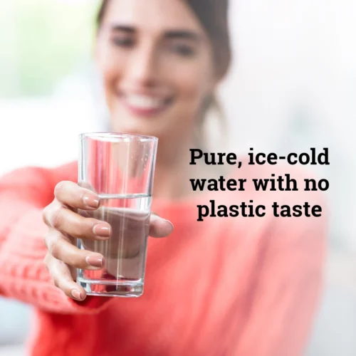 Igloo 3 & 5 Gallon Bottom Load Hot & Cold Water Dispenser, Black & Stainless Steel -Nostalgia Food IWCBL352CHBKS icewater scaled