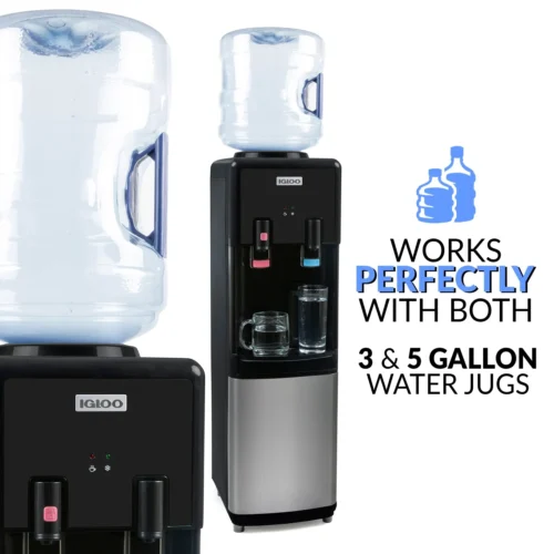 Igloo® Hot & Cold Top Loading Water Dispenser, Black -Nostalgia Food IWCTL352CHBKS feature 04 3186902a e3a2 4d29 8b8b a4c5c068223c scaled