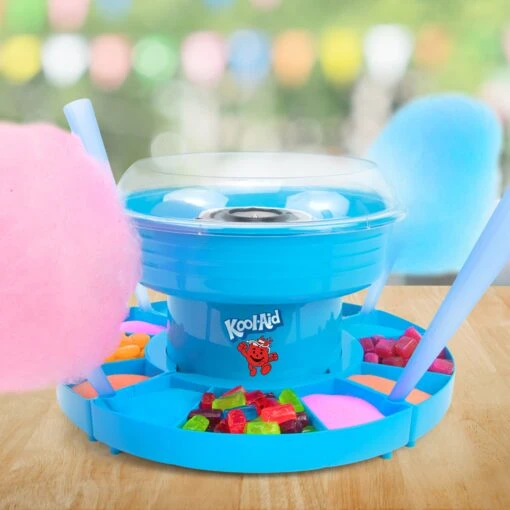 Kool-Aid Cotton Candy Flossing Sugar – Blue Raspberry, Strawberry, Tropical Punch – 3 Pack -Nostalgia Food KACCFK316 feature 03