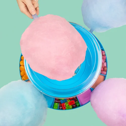 Kool-Aid Cotton Candy Maker With Lazy Susan -Nostalgia Food KAPCMLS105BL feature 06 scaled