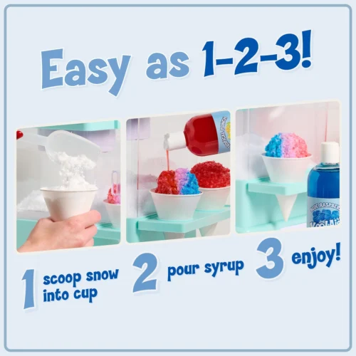 Kool-Aid Snow Cone Syrup Party Kit -Nostalgia Food KASCK3 02 easyas scaled