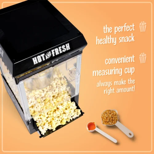 Vintage 2.5-Ounce Tabletop Kettle Popcorn Maker, Black -Nostalgia Food KPM220BK feature 03 scaled