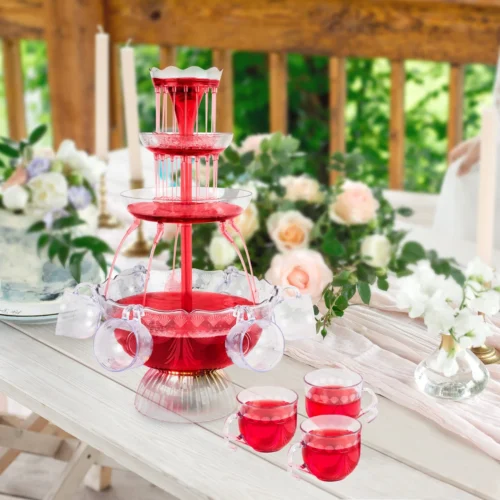 3-Tier Lighted Party Fountain -Nostalgia Food LPF230 06 lifestyle scaled