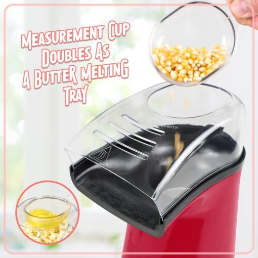 Air-Pop Popcorn Maker, Red -Nostalgia Food NAPH16RDSB6A 03