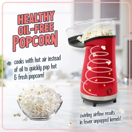 Air-Pop Popcorn Maker, Red -Nostalgia Food NAPH16RDSB6A 04 scaled
