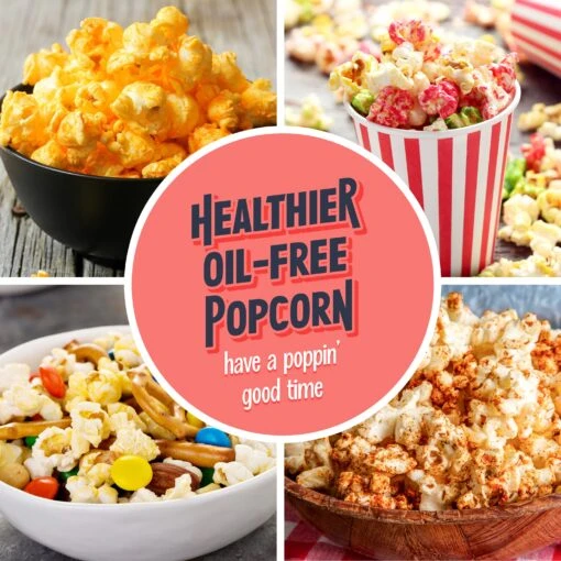 Air-Pop Popcorn Maker, Red -Nostalgia Food NAPH16RDSB6A 05