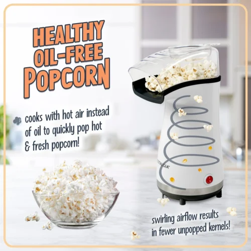 Air-Pop Popcorn Maker, White -Nostalgia Food NAPH16WHSB6A 04 scaled