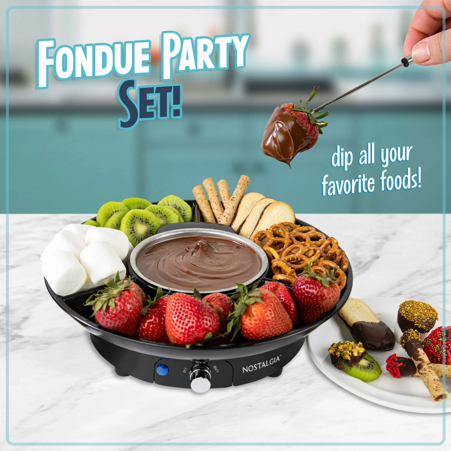 10-Ounce Electric Fondue Party Set 3 10-Ounce Electric Fondue Party Set - Image 3