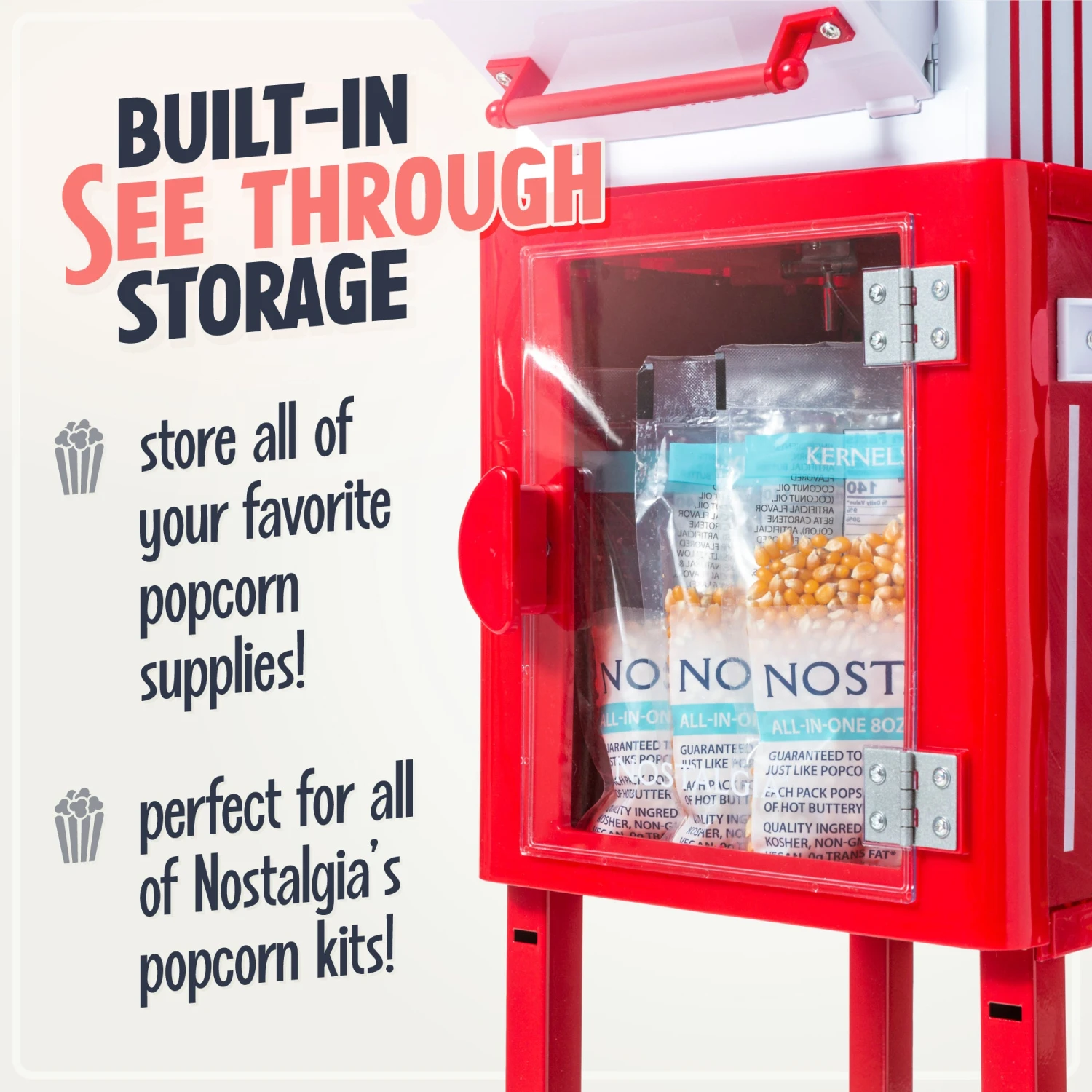 Vintage 2.5-Ounce Popcorn Cart, 45-Inches Tall 4 Vintage 2.5-Ounce Popcorn Cart, 45-Inches Tall - Image 4