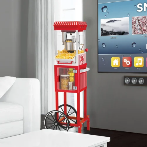 Vintage 2.5-Ounce Popcorn Cart, 45-Inches Tall 11 Vintage 2.5-Ounce Popcorn Cart, 45-Inches Tall -Nostalgia Food NKPCRT25RW 04 scaled