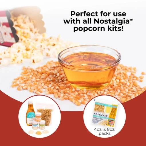 Vintage Professional Popcorn Cart - NEW 8-Ounce Kettle - 53 Inches Tall - Black -Nostalgia Food NKPCRT8BK Nostalgiapopcornkit5