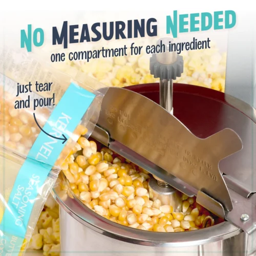 Best Tasting Premium 4-Ounce Popcorn, Oil & Seasoning Salt All-In-One Packs - 24 Count -Nostalgia Food NKPP424 03 scaled