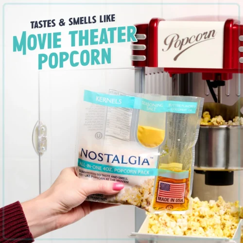Best Tasting Premium 4-Ounce Popcorn, Oil & Seasoning Salt All-In-One Packs - 24 Count -Nostalgia Food NKPP424 05 scaled