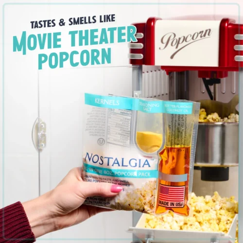 Best Tasting Premium 8-Ounce Popcorn, Oil & Seasoning Salt All-In-One Packs - 24 Count 13 Best Tasting Premium 8-Ounce Popcorn, Oil & Seasoning Salt All-In-One Packs - 24 Count -Nostalgia Food NKPP824 05