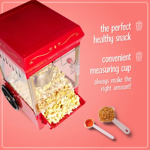 Vintage 2.5-Ounce Kettle Popcorn Maker, Red -Nostalgia Food NKPWLTT25RD 03 overhead scaled