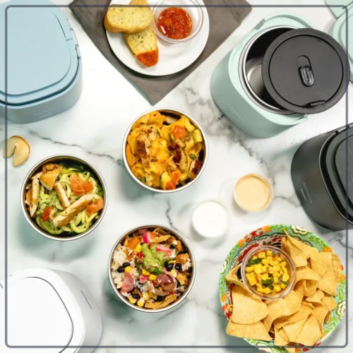 Nostalgia 20 Oz. Portable Heated Lunch Box -Nostalgia Food NLB25BB 07 Lifestyle 05 scaled