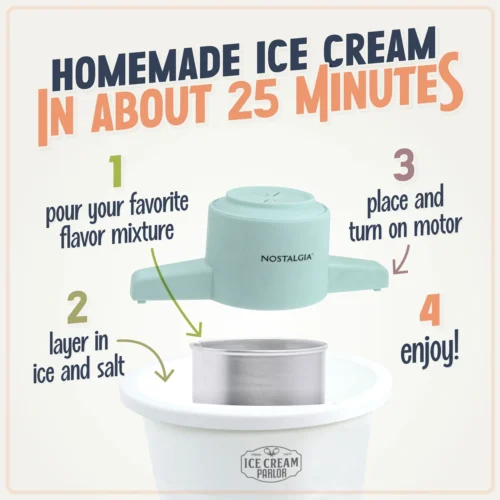 4-Quart Parlor Electric Ice Cream Maker - White -Nostalgia Food NPICMPRL4WH feature 02 b4022f62 423f 4992 aa28 f786e4cd2dfc scaled
