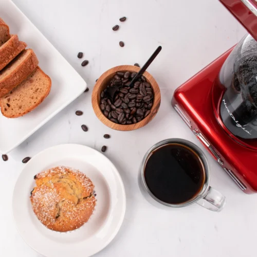 Retro 12-Cup Programmable Coffee Maker -Nostalgia Food NRCOF12RR 07 Lifestyle scaled