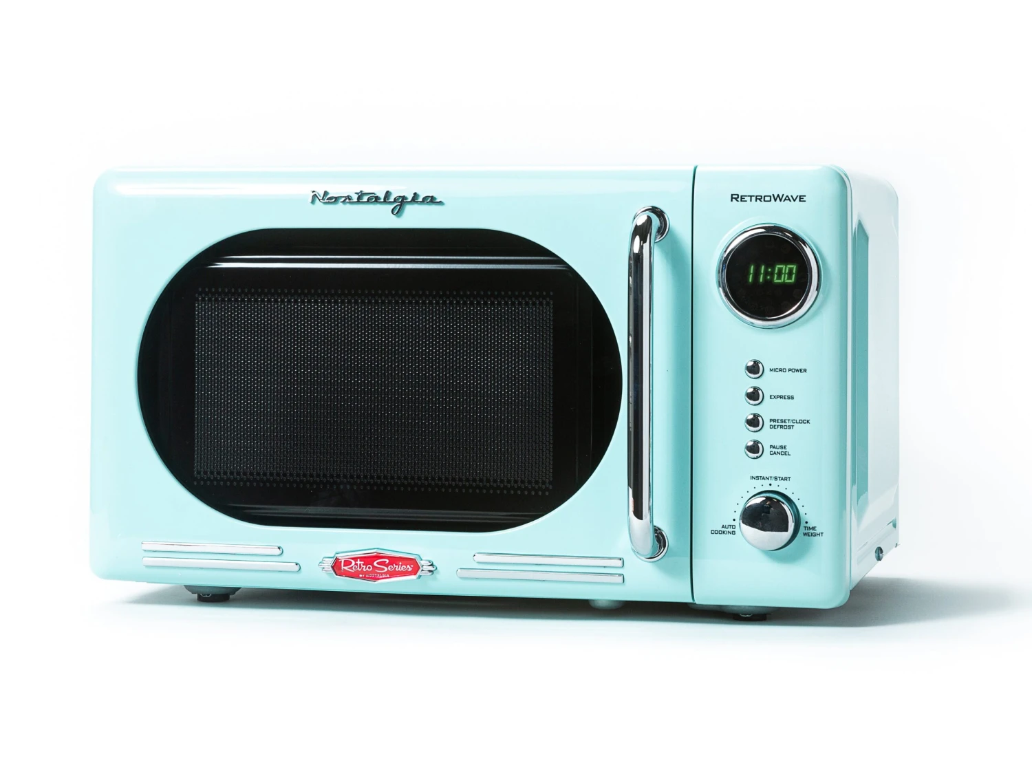 Retro 0.7 Cubic Foot 700-Watt Countertop Microwave Oven - Aqua 1 Retro 0.7 Cubic Foot 700-Watt Countertop Microwave Oven - Aqua