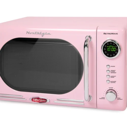 Retro 0.7 Cubic Foot 700-Watt Countertop Microwave Oven - Pink (Derivative)