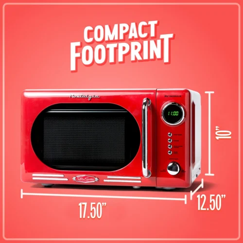 Retro 0.7 Cubic Foot 700-Watt Countertop Microwave Oven - Retro Red -Nostalgia Food NRMO7RD 04compact e8e32b60 54f7 43ae 9b00 b60ece36ffa1 scaled
