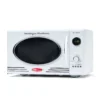 Retro 0.9 Cubic Foot 800-Watt Countertop Microwave Oven - White